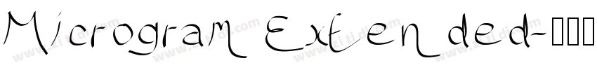 Microgram Extended字体转换